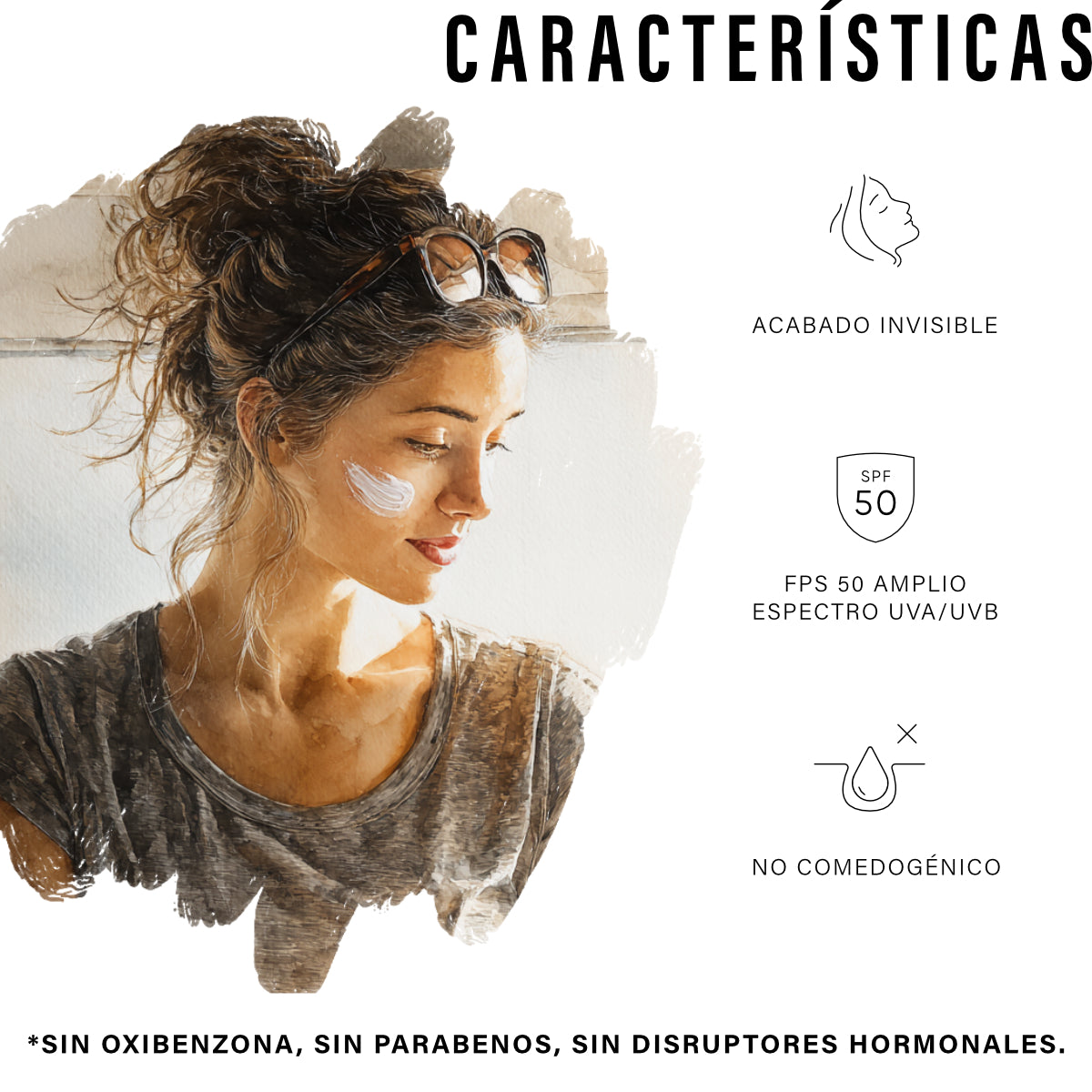 Ulmar Cartucho Recarga Protector Solar Facial FPS50 Invisible 30ml