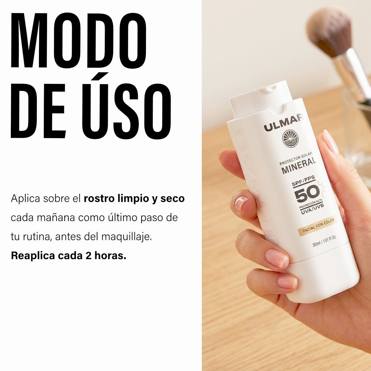 Kit Protector Solar Facial Con Color FPS 50 + Barra Tono Medio 20 g