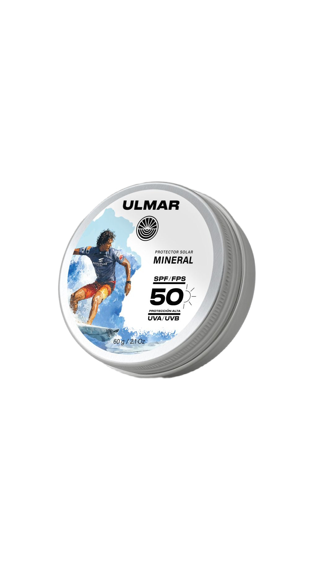 Ulmar Bálsamo Protector Solar Mineral Alta Resistencia FPS50 60g