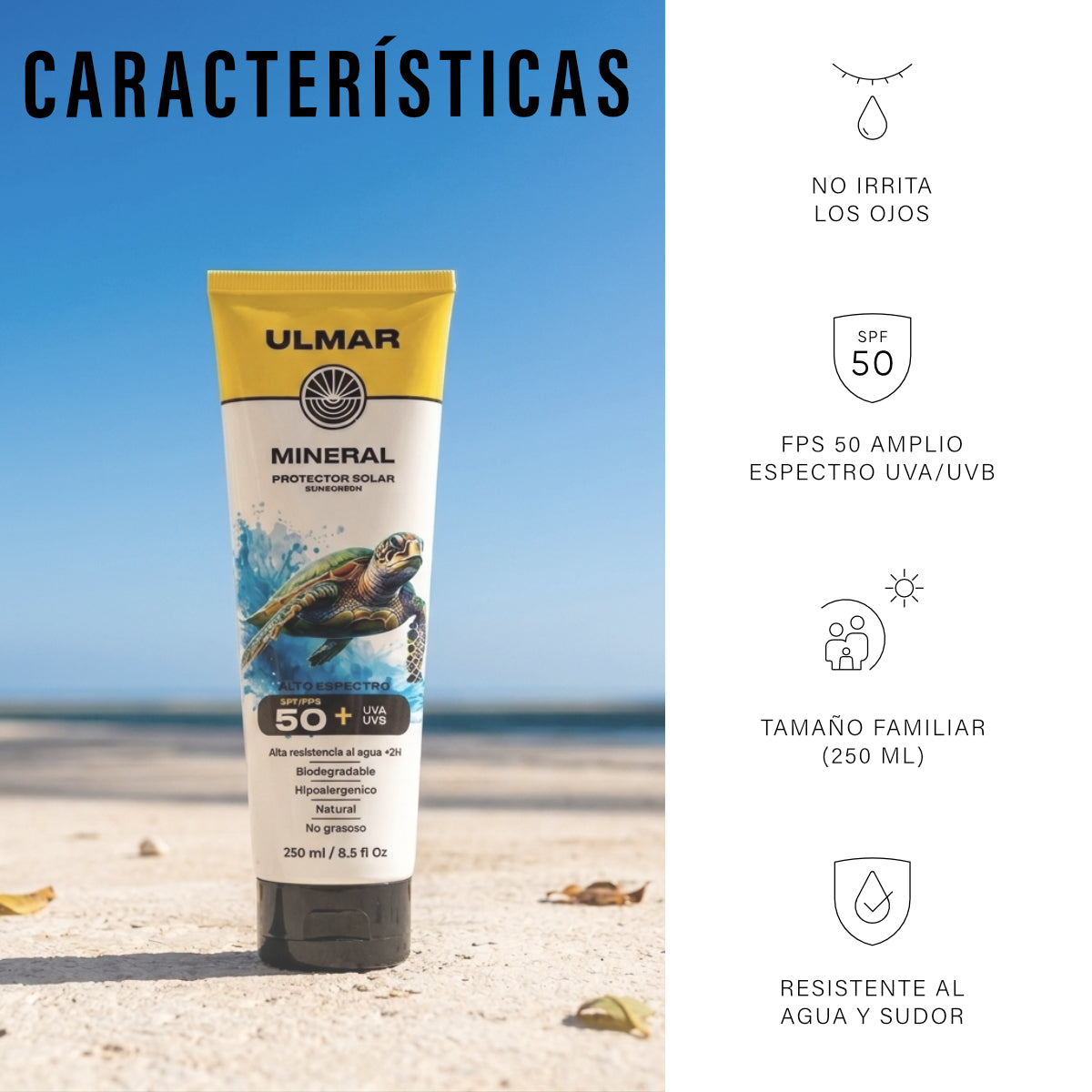 Ulmar Protector Solar Mineral FPS50 250ml