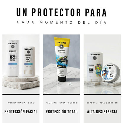 Ulmar Bálsamo Protector Solar Mineral Alta Resistencia FPS50 60g
