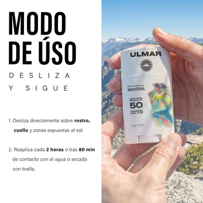 Ulmar Barra Protector Solar Mineral FPS50 Alta Resistencia 50g