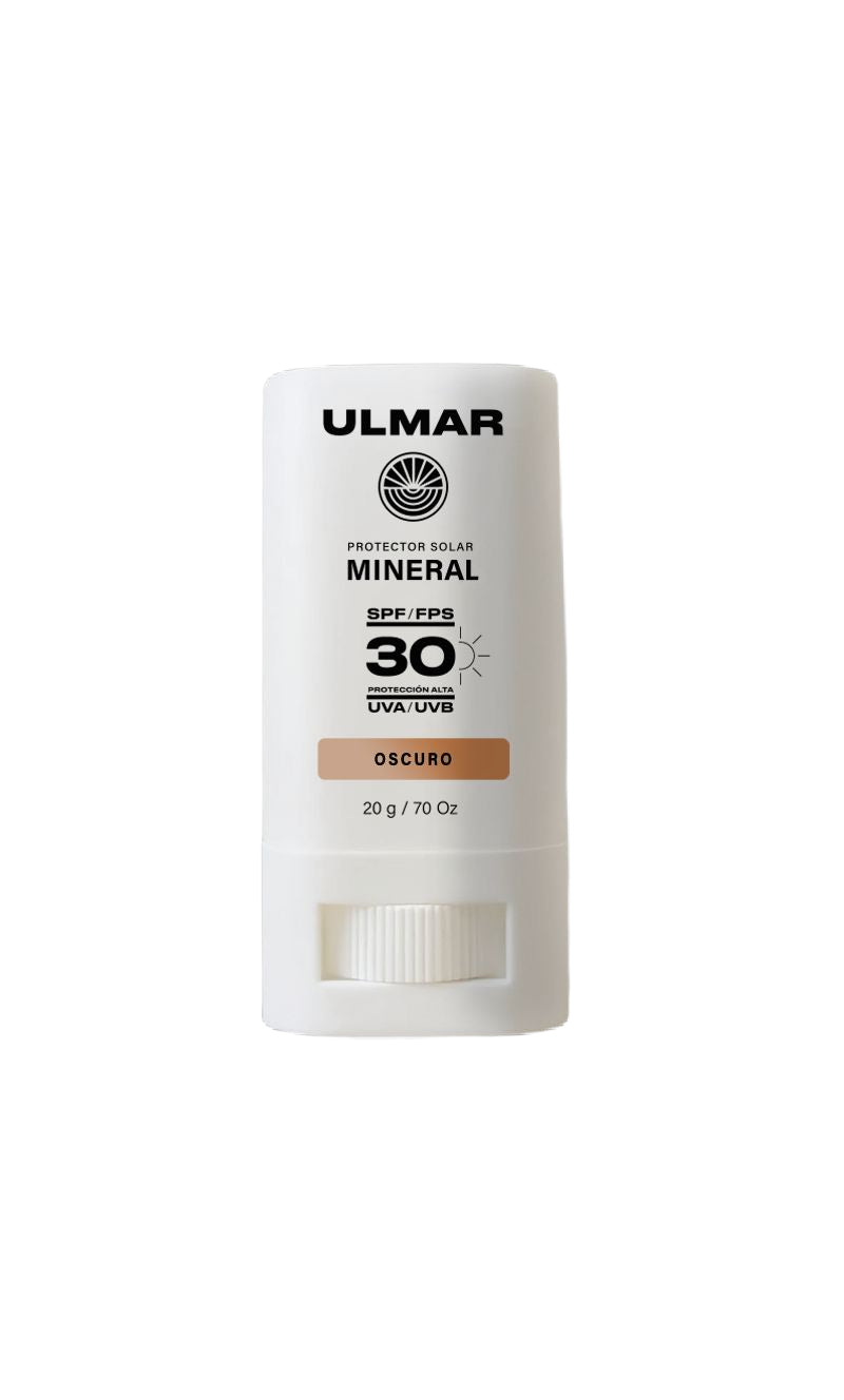 Ulmar Barra Protector Solar Facial Mineral FPS30 Obscuro 20g