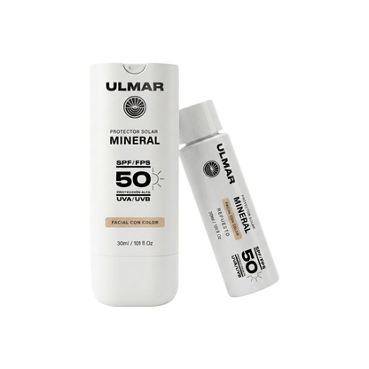 Kit Protector Solar Facial Mineral Con Color FPS 50 + Refill 30 ml