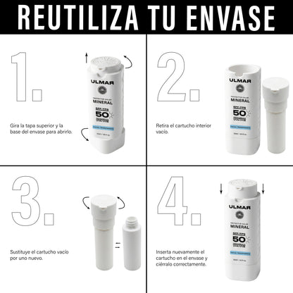 Ulmar Protector Solar Facial Mineral FPS50 30ml Invisible