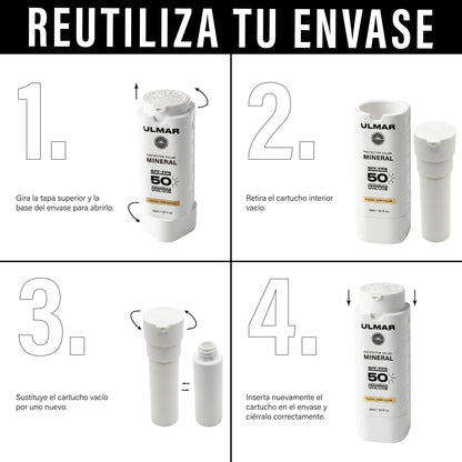 Ulmar Protector Solar Facial Mineral FPS50 30ml con color