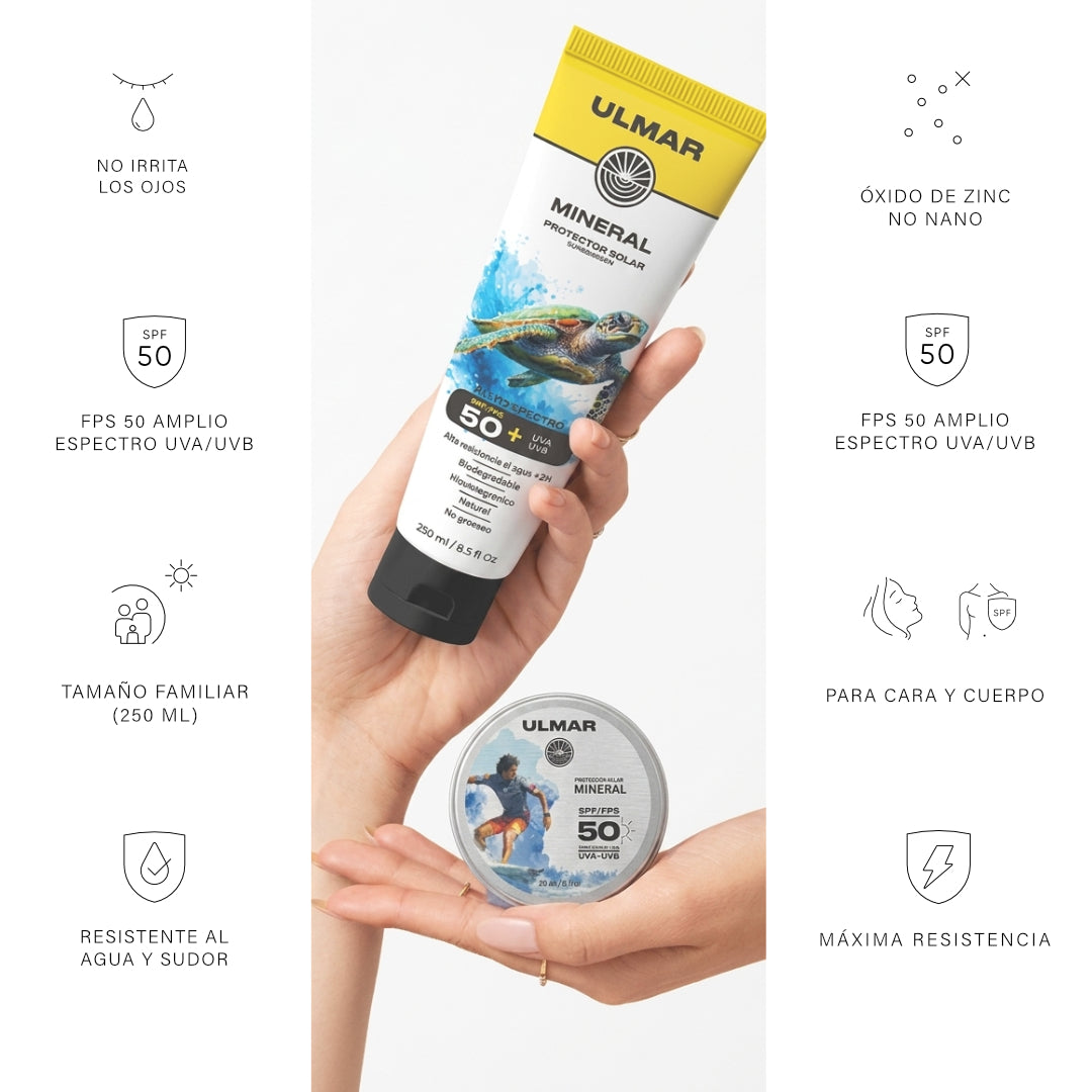 Kit Protector Solar Corporal 250 ml + Bálsamo Alta Resistencia 60 g