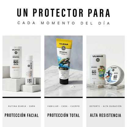 Ulmar Protector Solar Facial Mineral FPS50 30ml con color